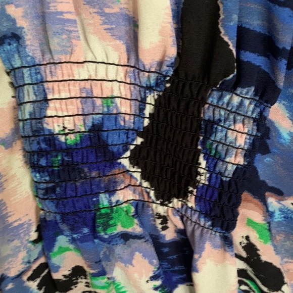 NY Collection Multicolor Abstract Blouse - Picture 5 of 5